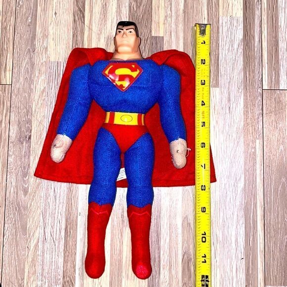 Superman action figure plush vinyl head stuffed body toy DC Comics Christmas toy - Picture 4 of 6